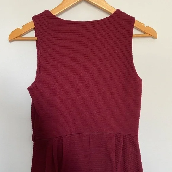 F21 Red Ribbed Dress - Picture 8 of 9